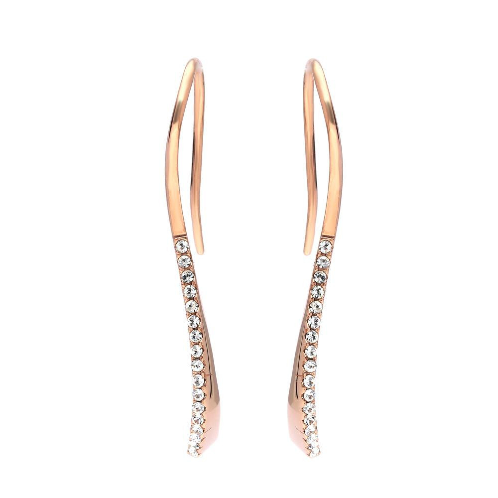 MPM Ocelové náušnice z chirurgické oceli Earrings 7938, Gold